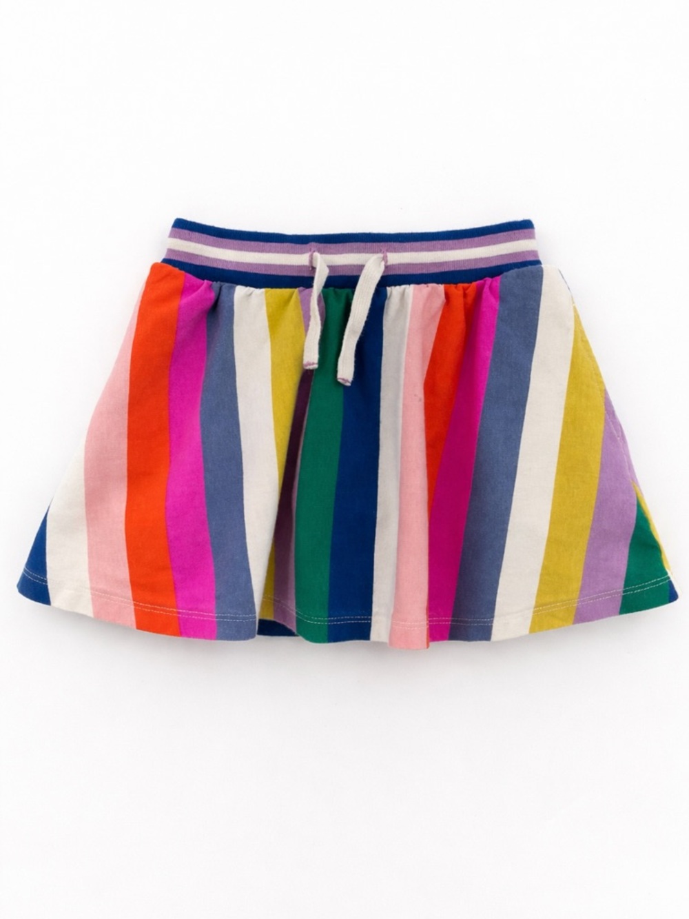 Mini Boden 4-5y rainbow skort 0430 cotton skirt shorts stripe